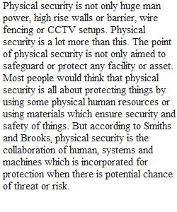 Physical security